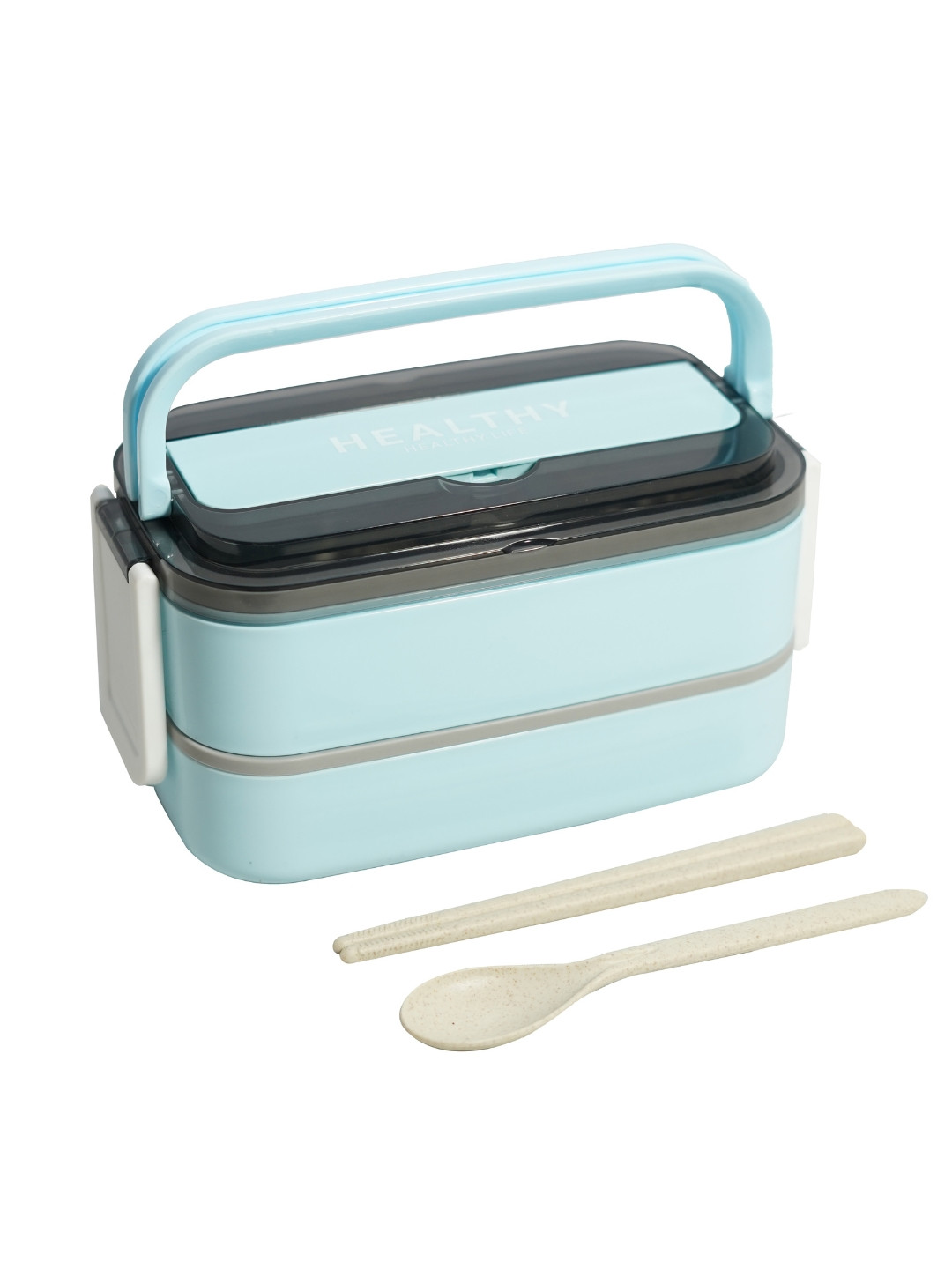 

YELONA Japanese Bento Blue Stainless Steel Dishwasher and Microwave Safe Lunch Box