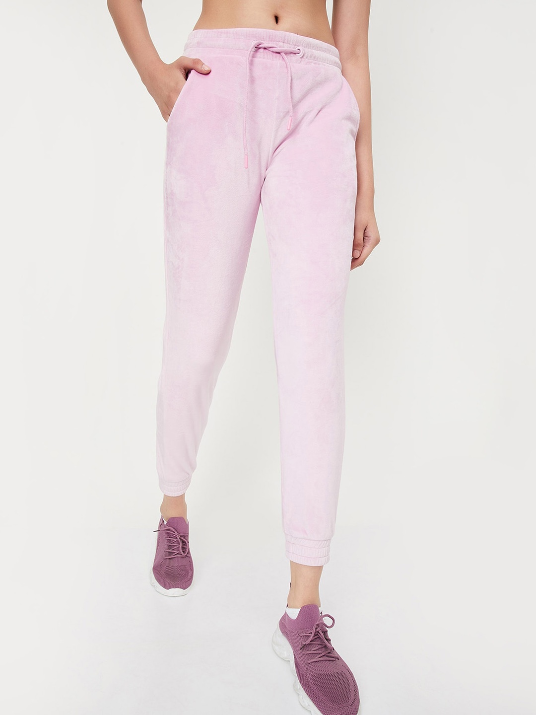 

max Women Mid-Rise Jogger, Purple
