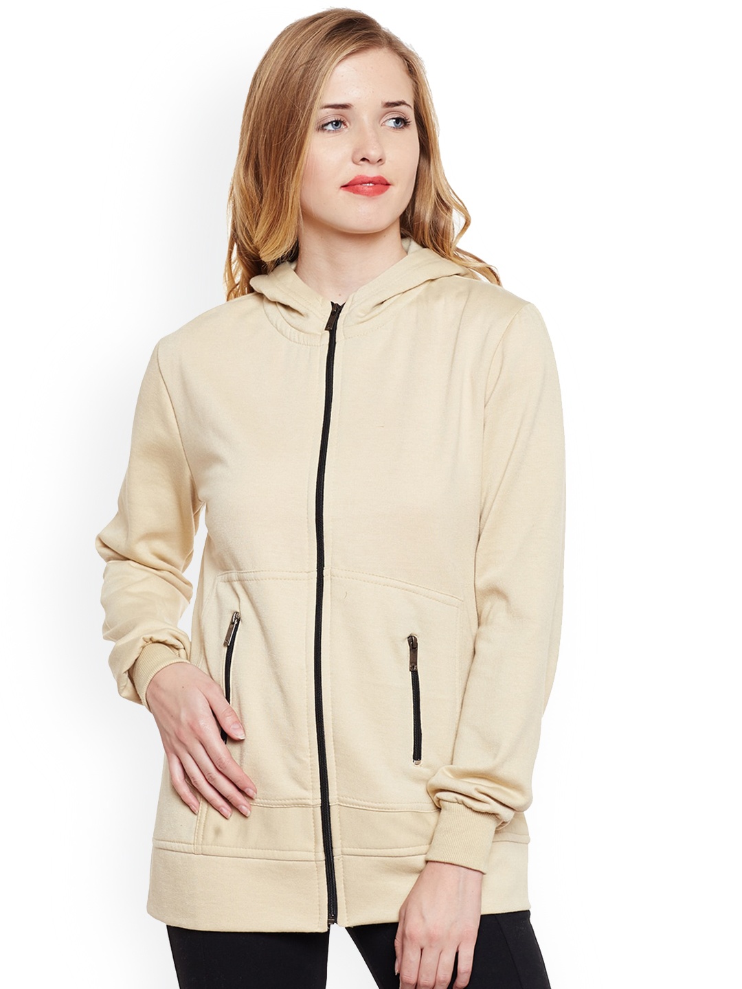 

BAESD Hooded Fleece Lightweight Bomber Jacket, Cream