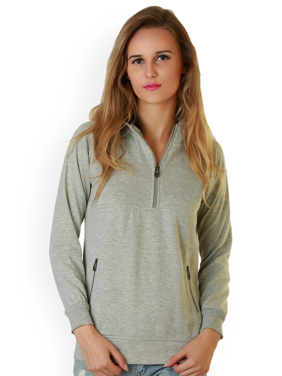 

BAESD Hood Fleece Lightweight Bomber Jacket, Grey