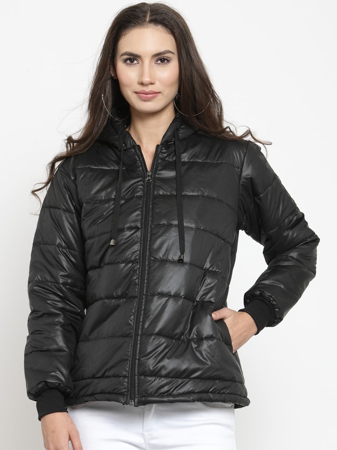 

BAESD Lightweight Hooded Quilted Jacket, Black