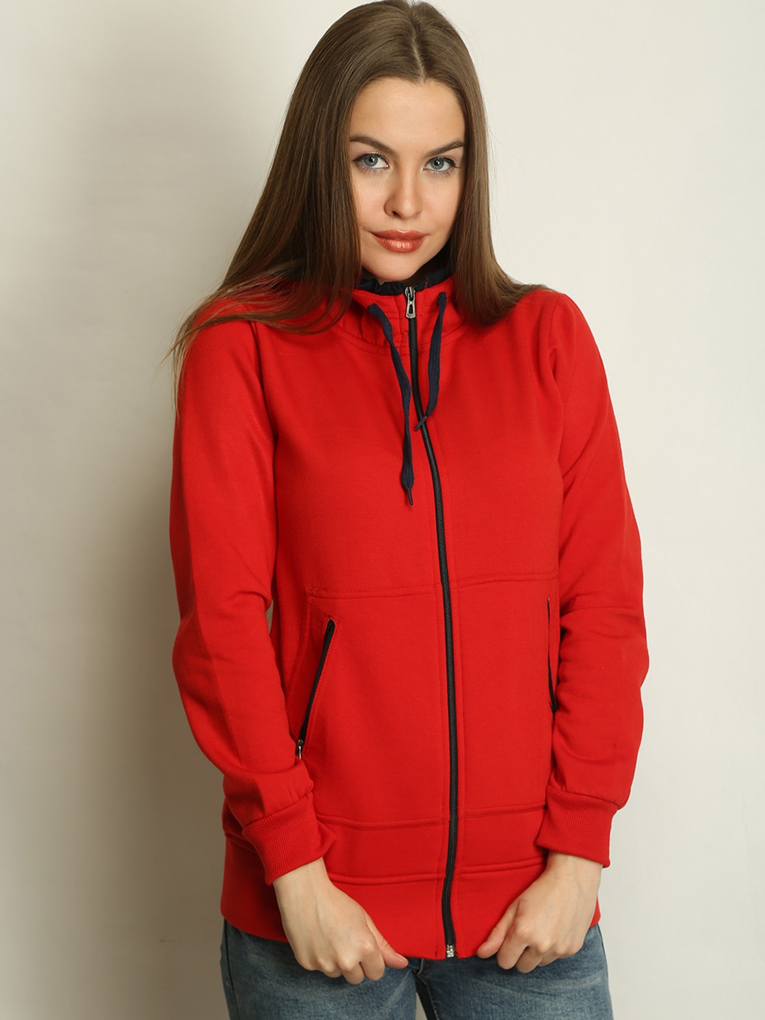 

BAESD Fleece Lightweight Bomber Jacket, Red