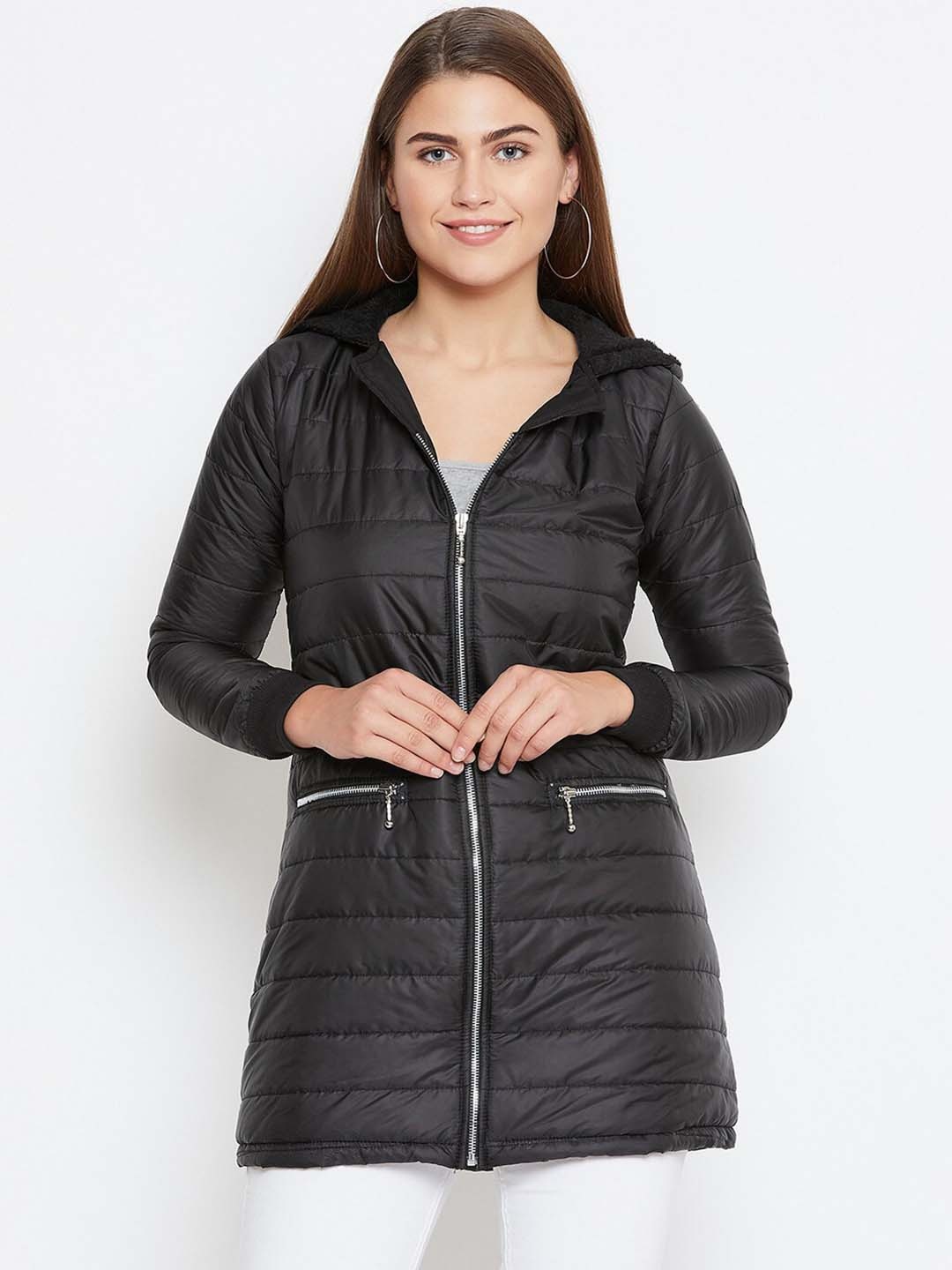 

BAESD Lightweight Longline Leather Jacket, Black