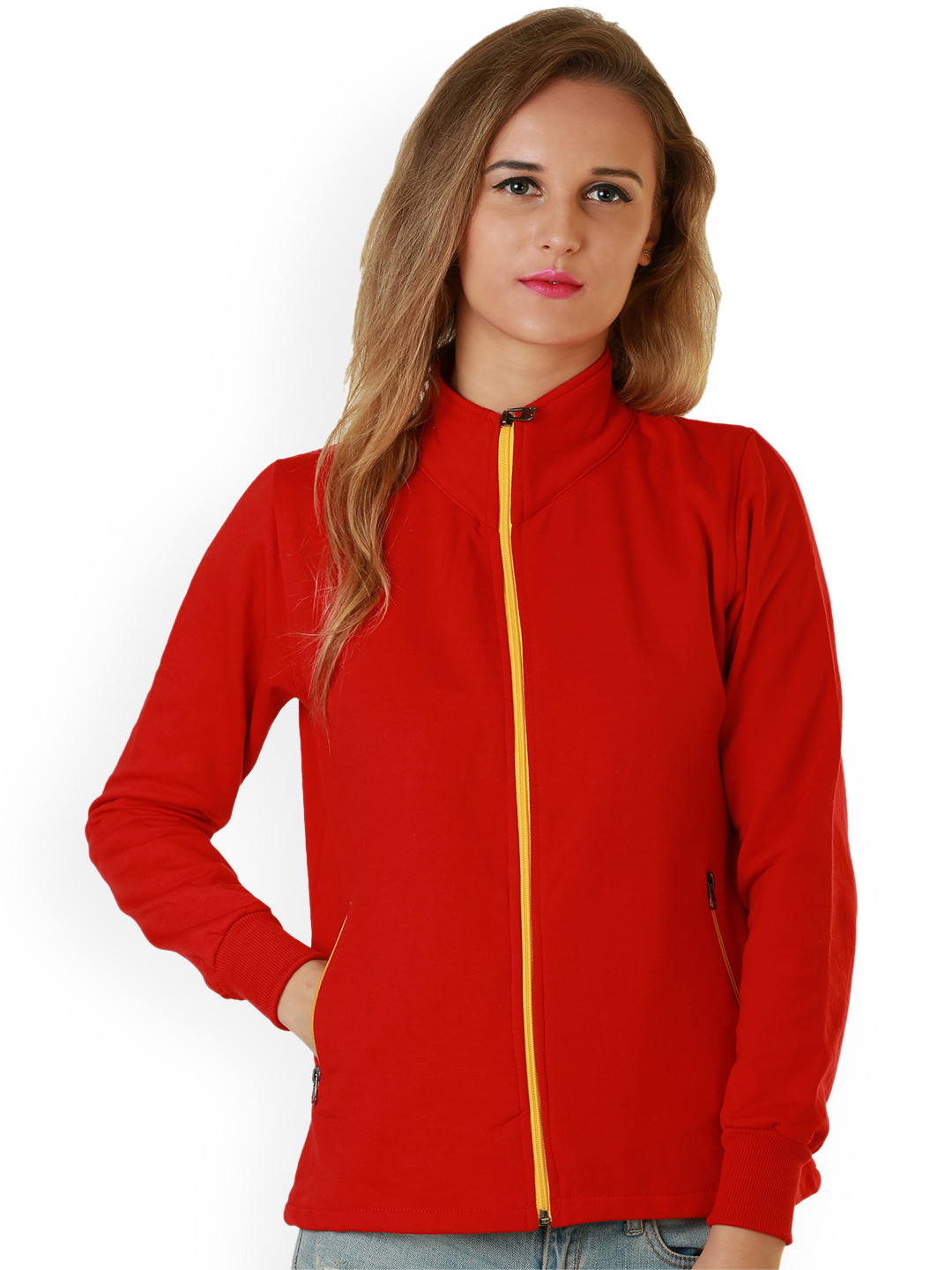 

BAESD Lightweight Fleece Bomber Jacket, Red