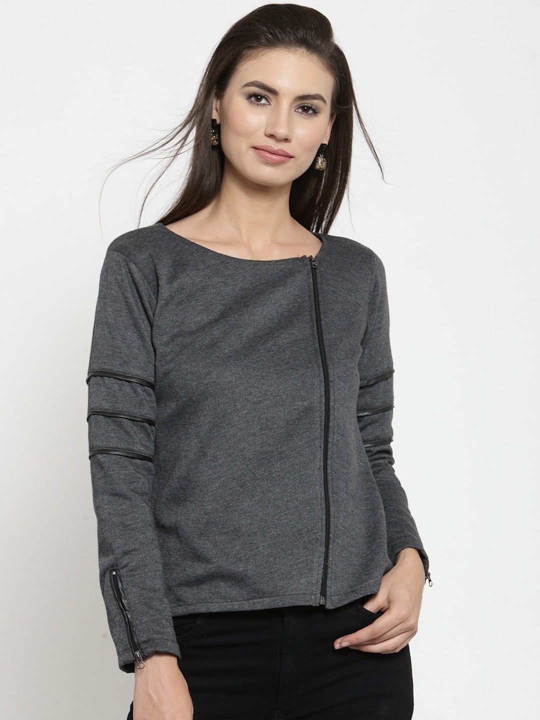 

BAESD Fleece Lightweight Open Front Jacket, Grey
