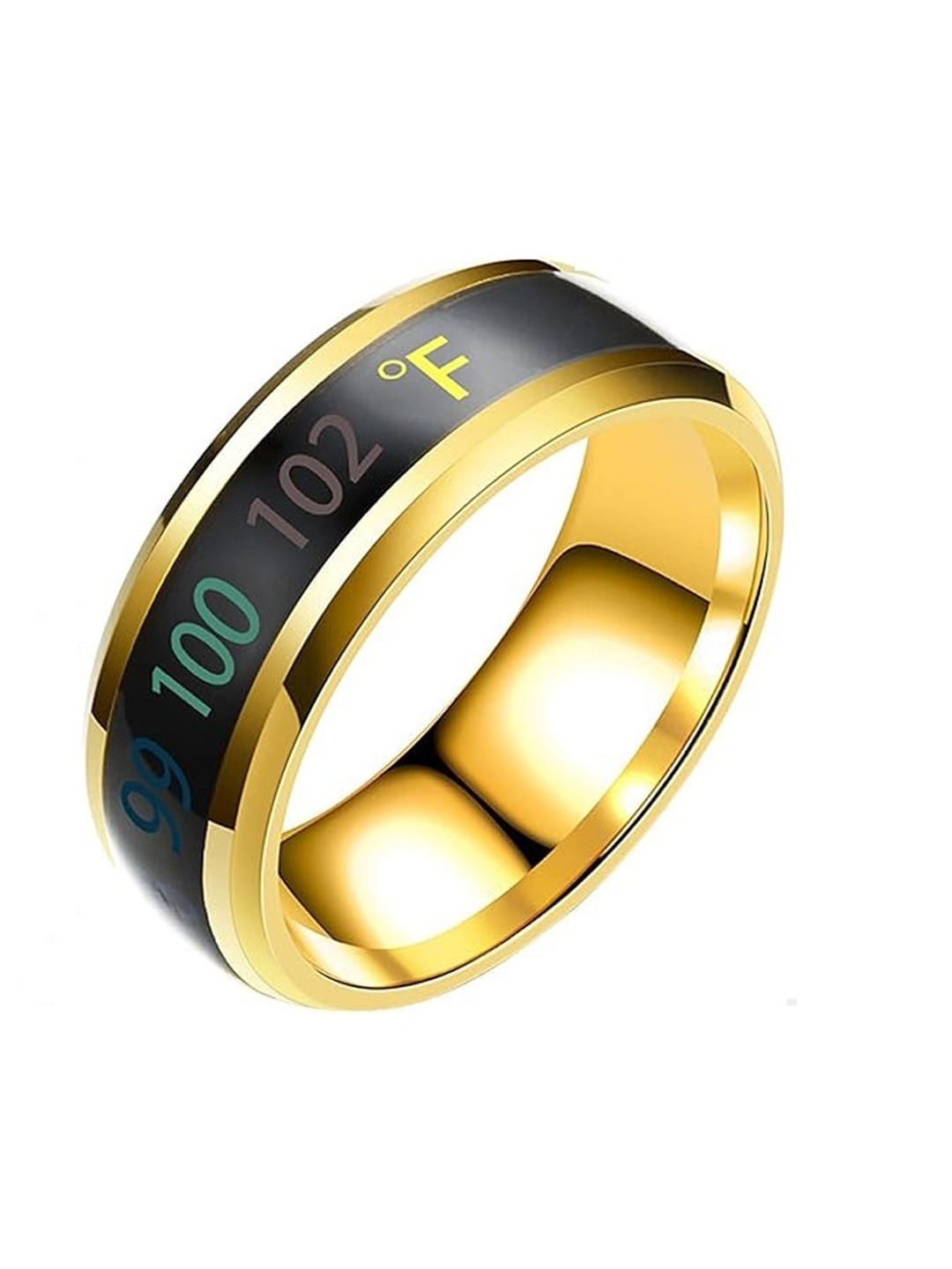 

VIEN Unisex Gold-Plated Temperature Finger Ring