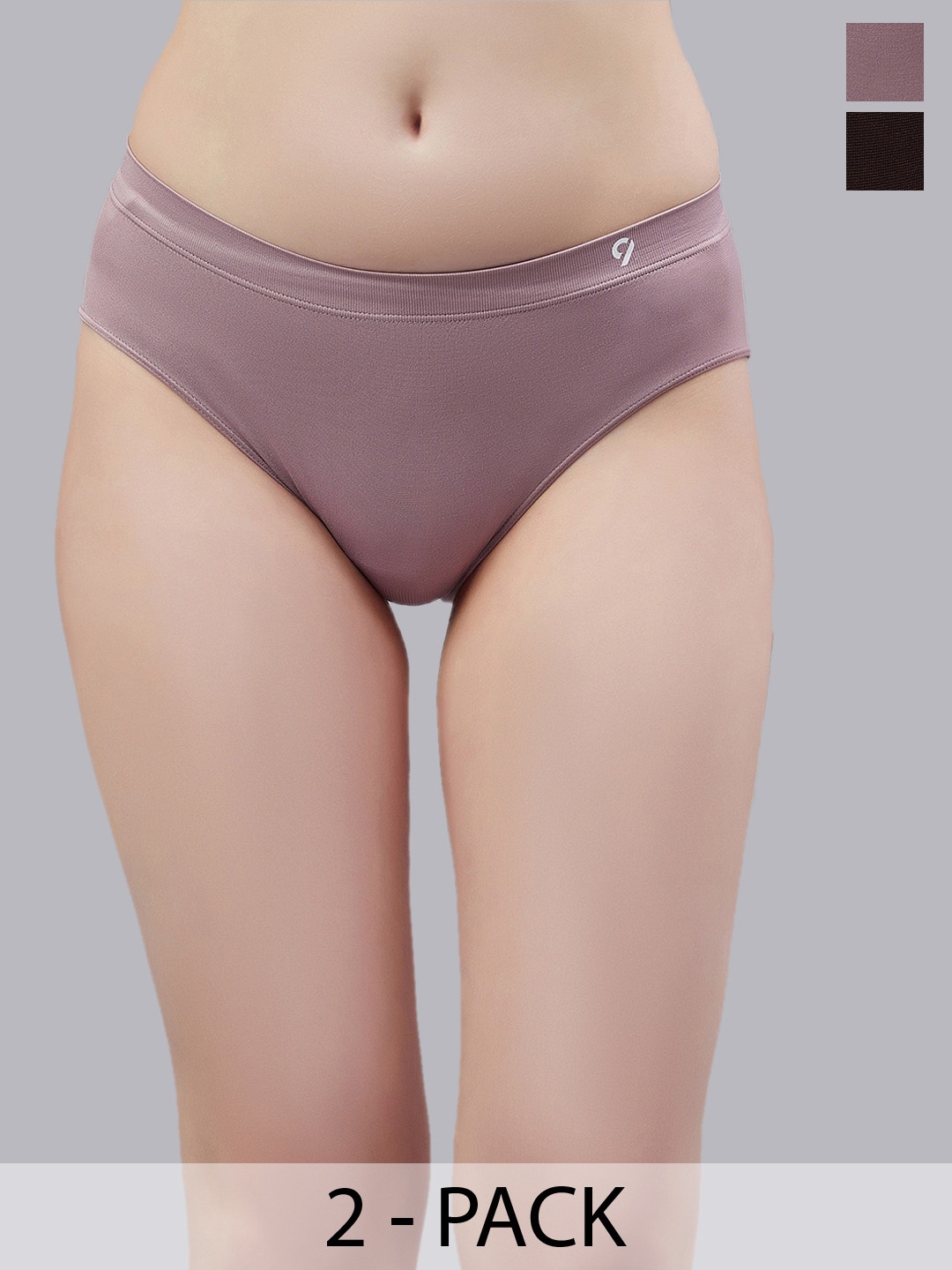 

C9 AIRWEAR Pack of 2 Seamless Hipster Briefs, Purple