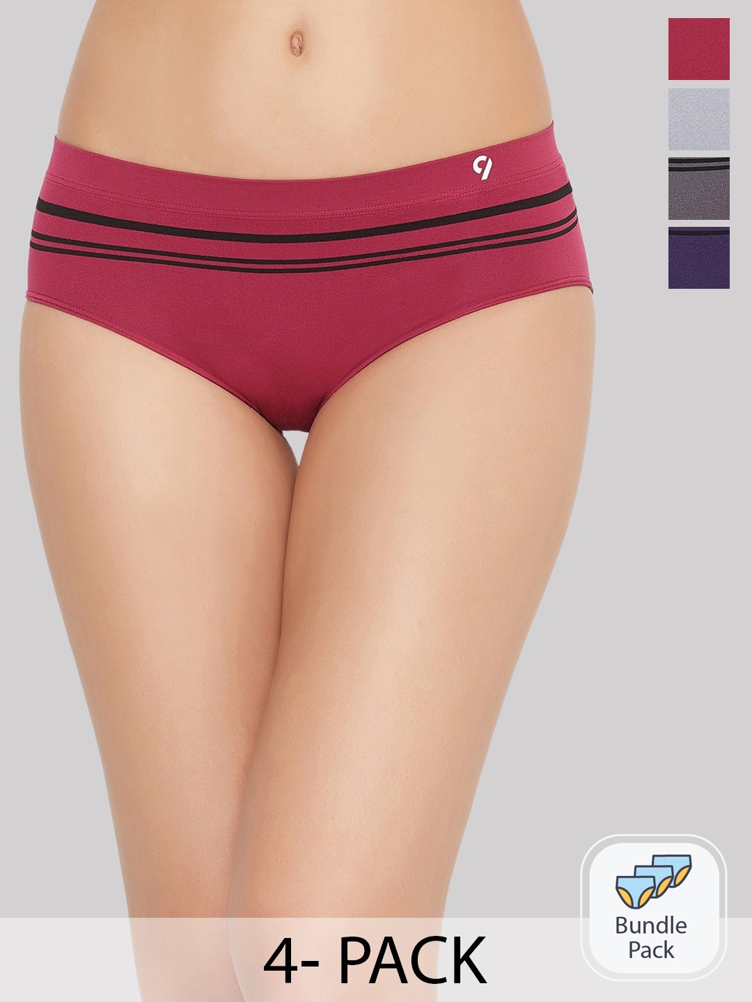 

C9 AIRWEAR Pack Of 6 Assorted Mid-Rise Seamless Basic Briefs