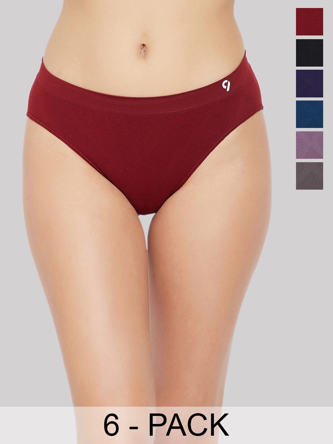

C9 AIRWEAR Seamless Pack Of 6 Bikini Briefs, Maroon
