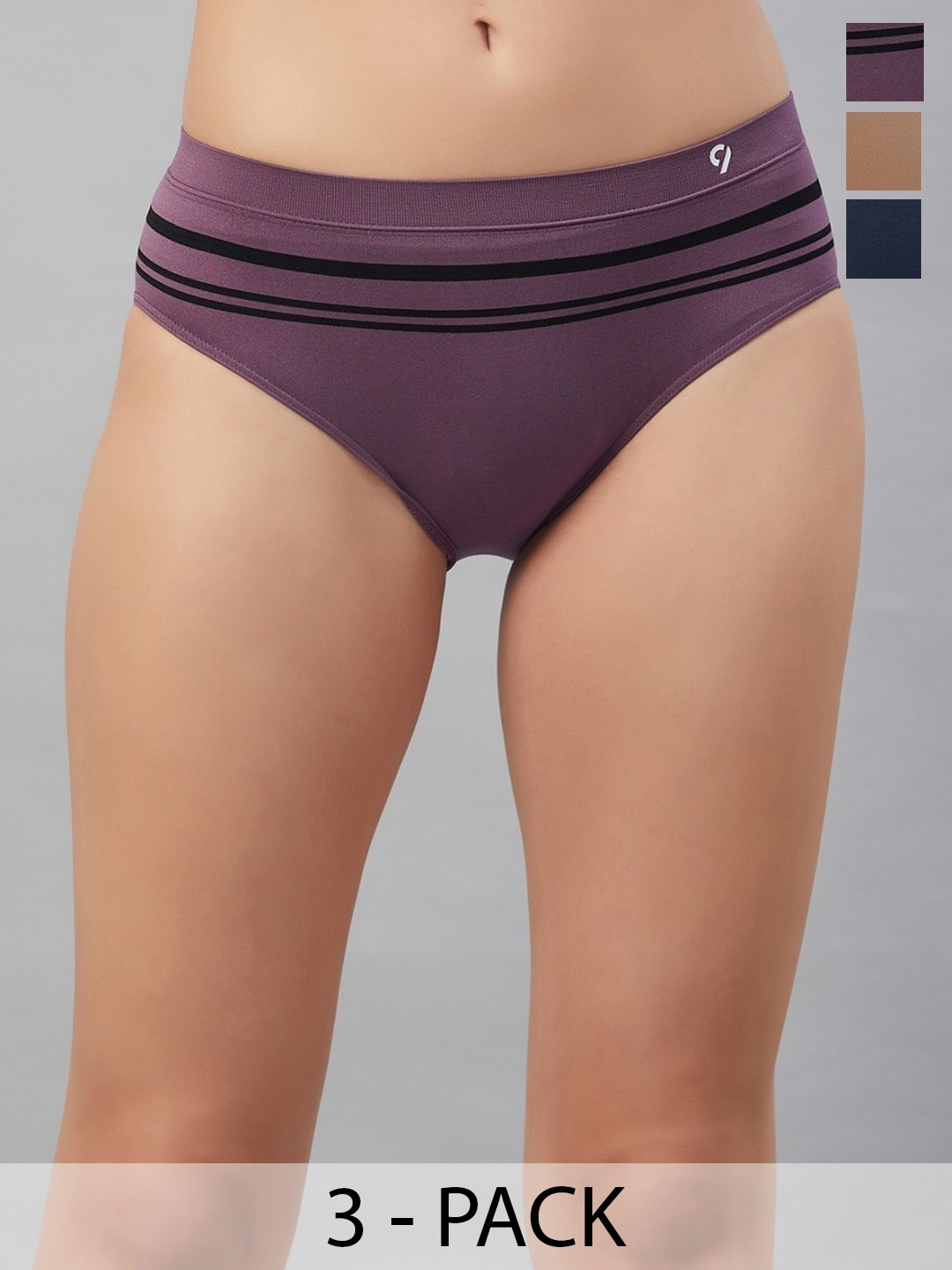 

C9 AIRWEAR Women Pack Of 3 Seamless Bikini Briefs, Blue