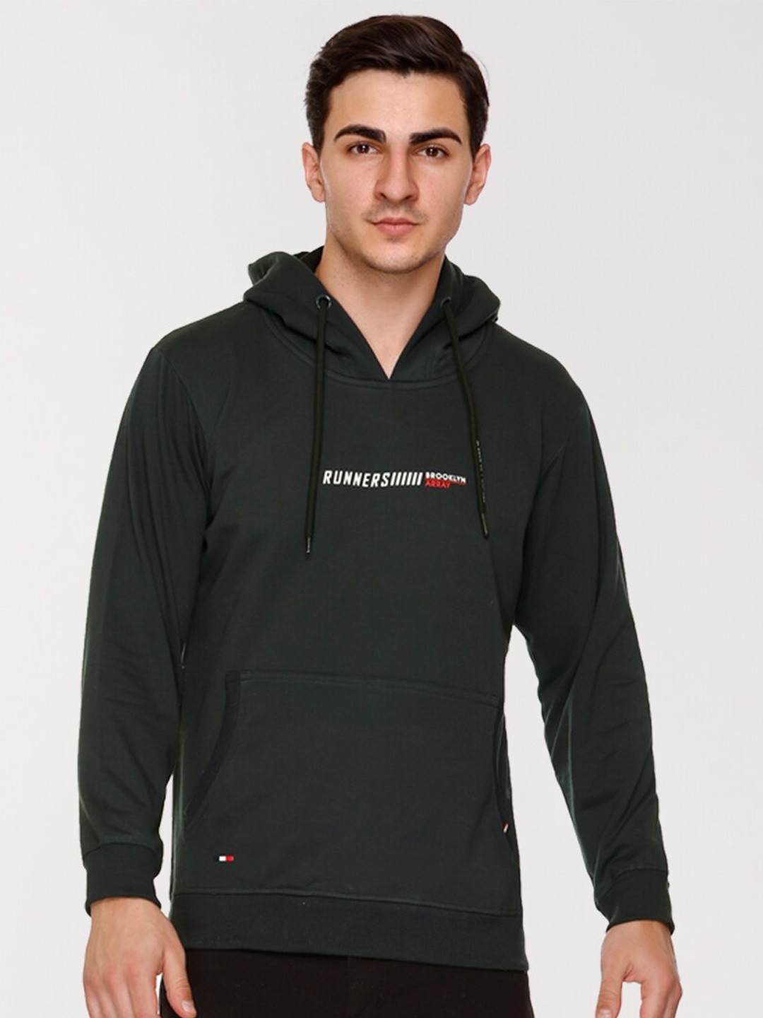 

ARRAY Hooded Cotton Pullover, Black