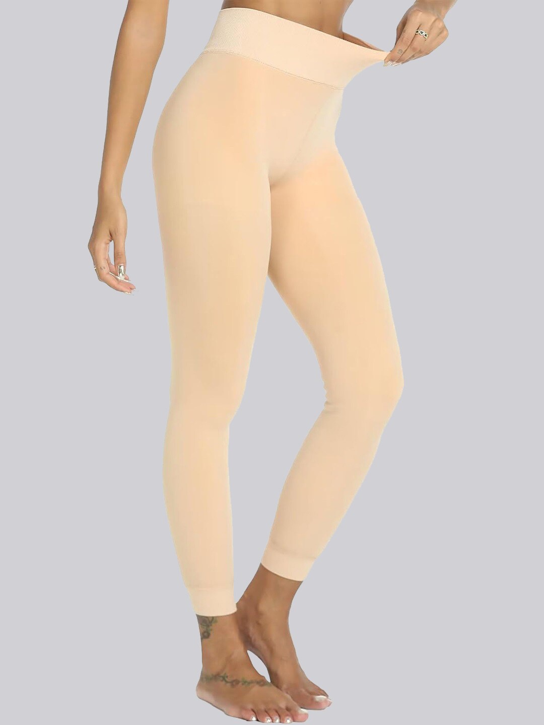 

KeepCart Woven Thermal Bottoms, Cream