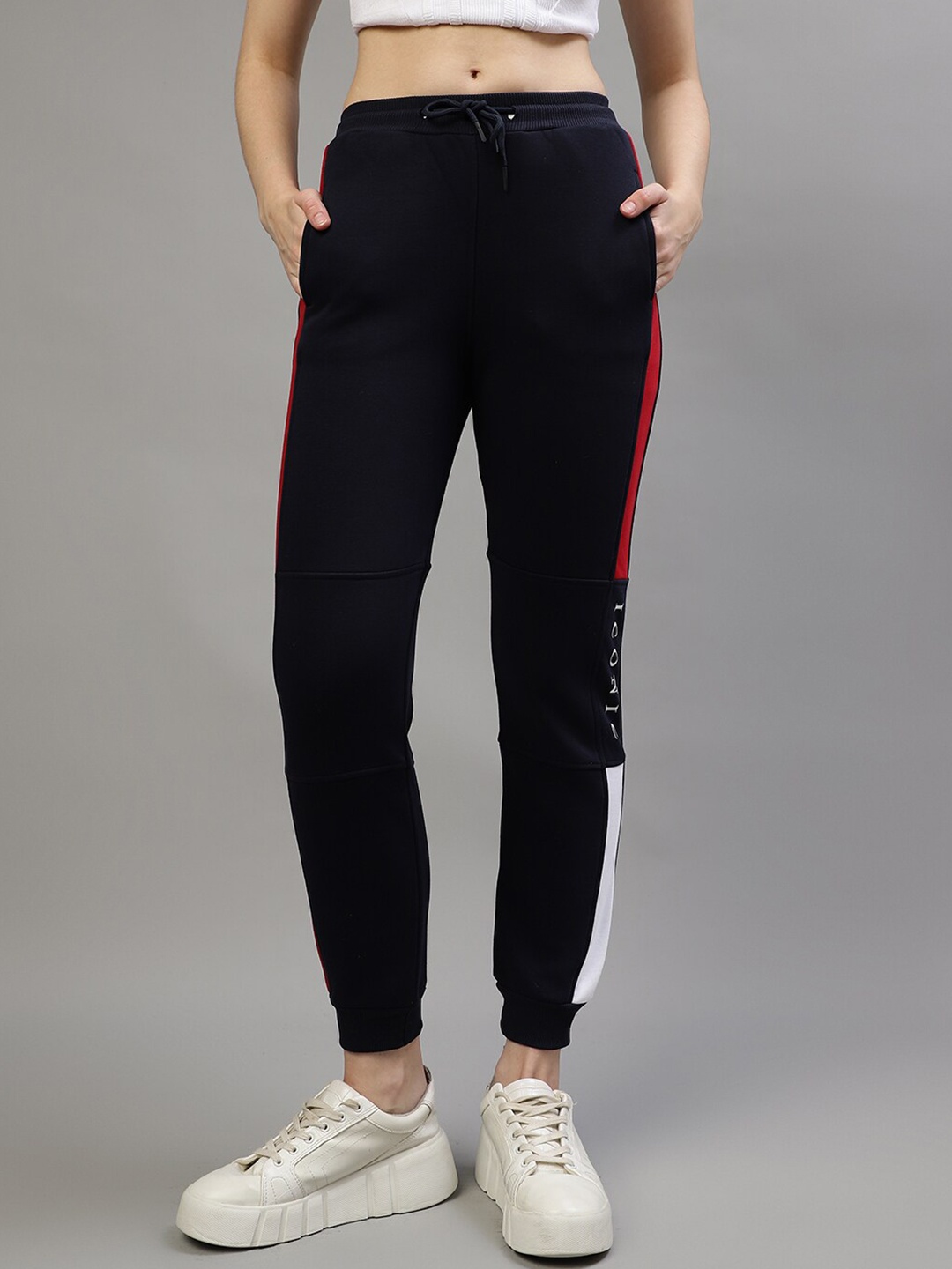 

Iconic Women Mid-Rise Joggers, Navy blue