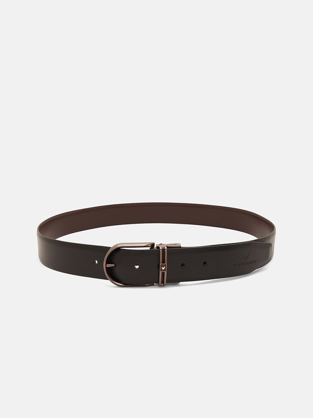 

Blackberrys Men Textured Leather Reversible Formal Belt, Black