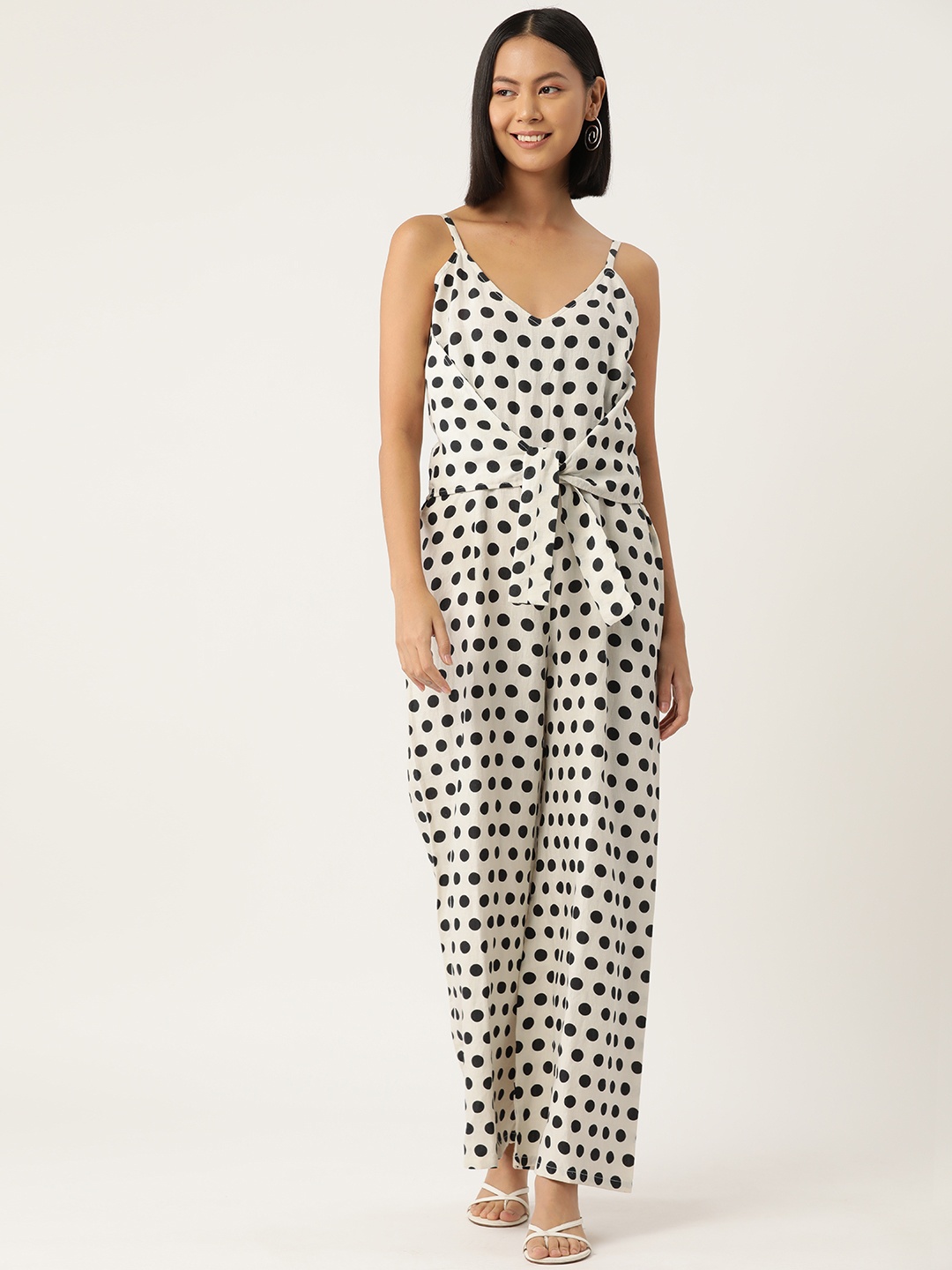 

Simaaya Printed Basic Jumpsuit, White