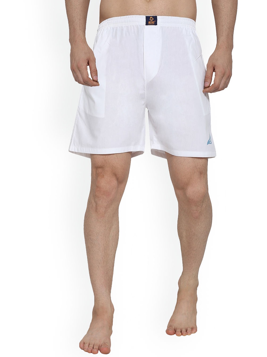 

MISCHIEF MONKEY Pure Cotton Boxer MMM-BXR-WHITE-L