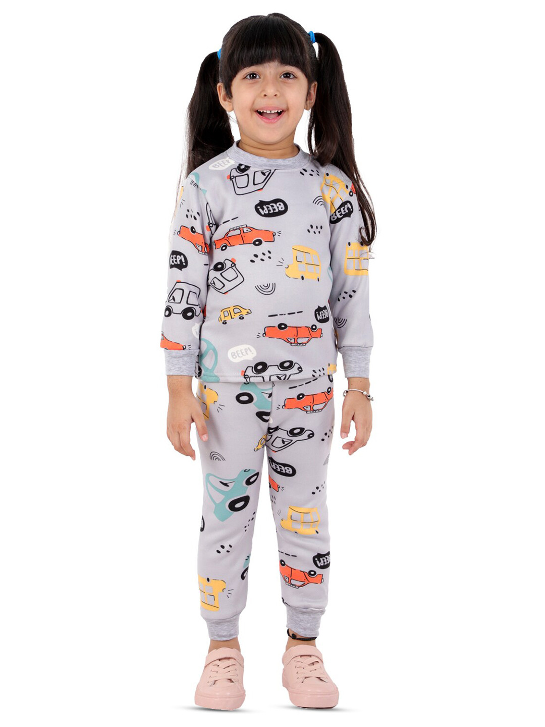 

ahhaaaa Kids Printed T-shirt with Pyjamas, Grey