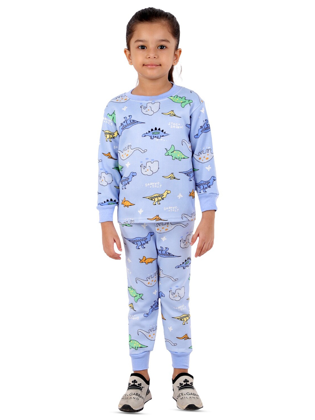 

ahhaaaa Kids Printed Sweatshirt With Pyjamas, Blue