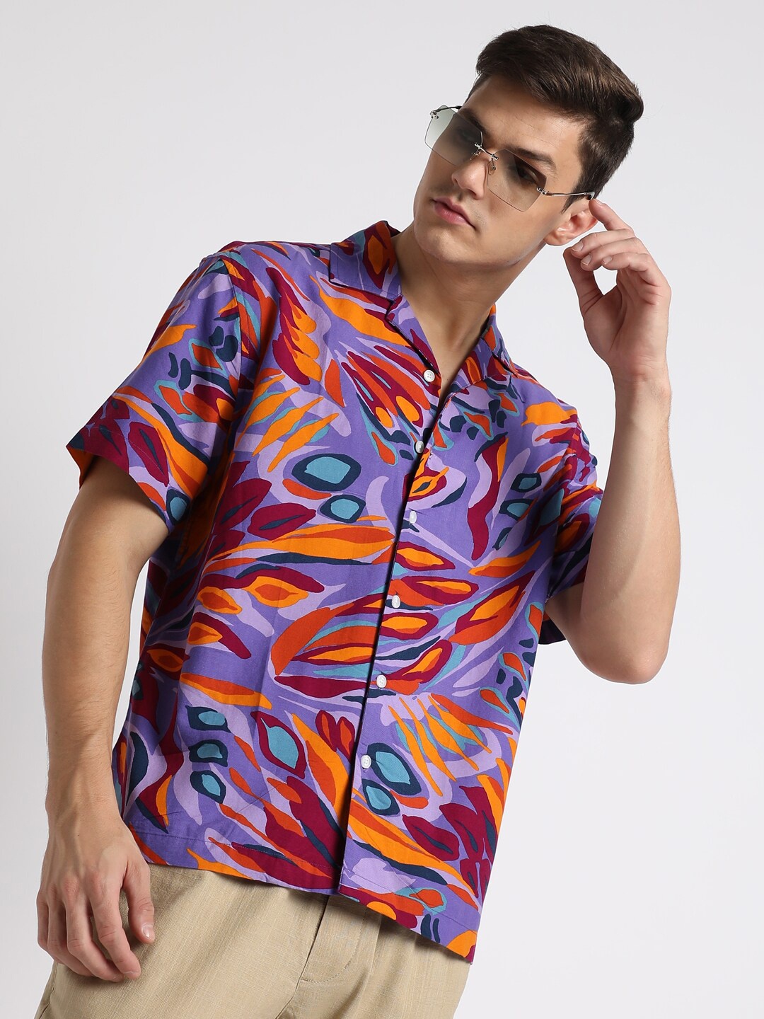 

Dennis Lingo Relaxed Abstract Printed Casual Shirt, Multi