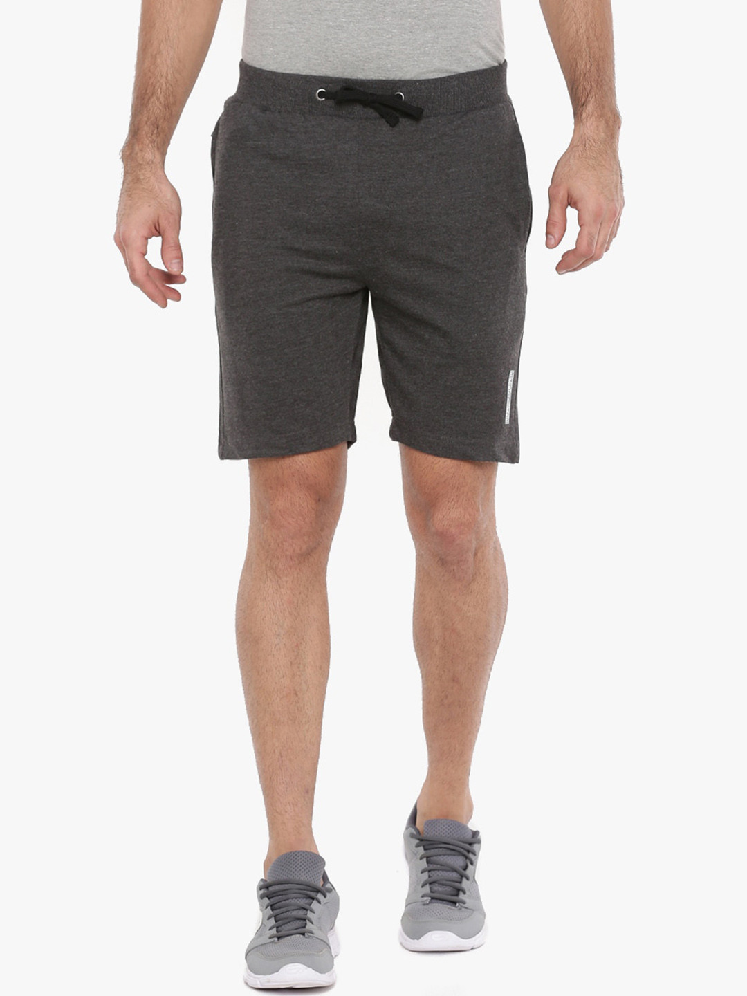 

Force NXT Men Mid Rise Cotton Shorts, Black