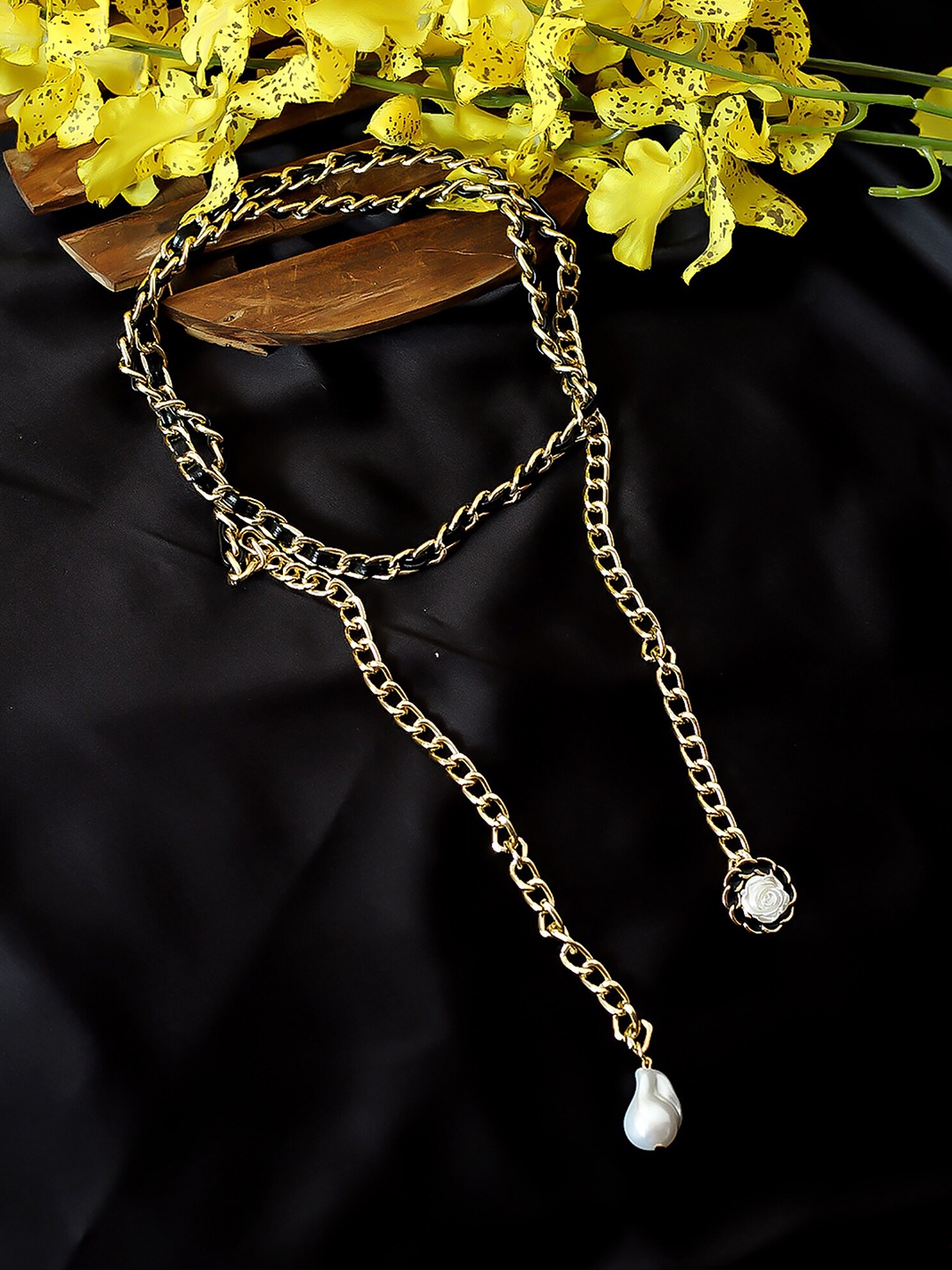 

Bellofox Gold-Plated Artificial Beads Studded Necklace