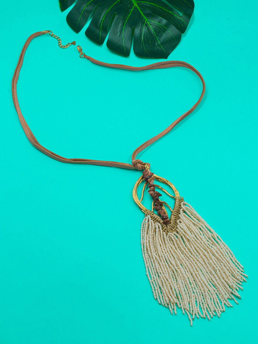 

Bellofox Gold Toned Gold-Plated Statement Necklace