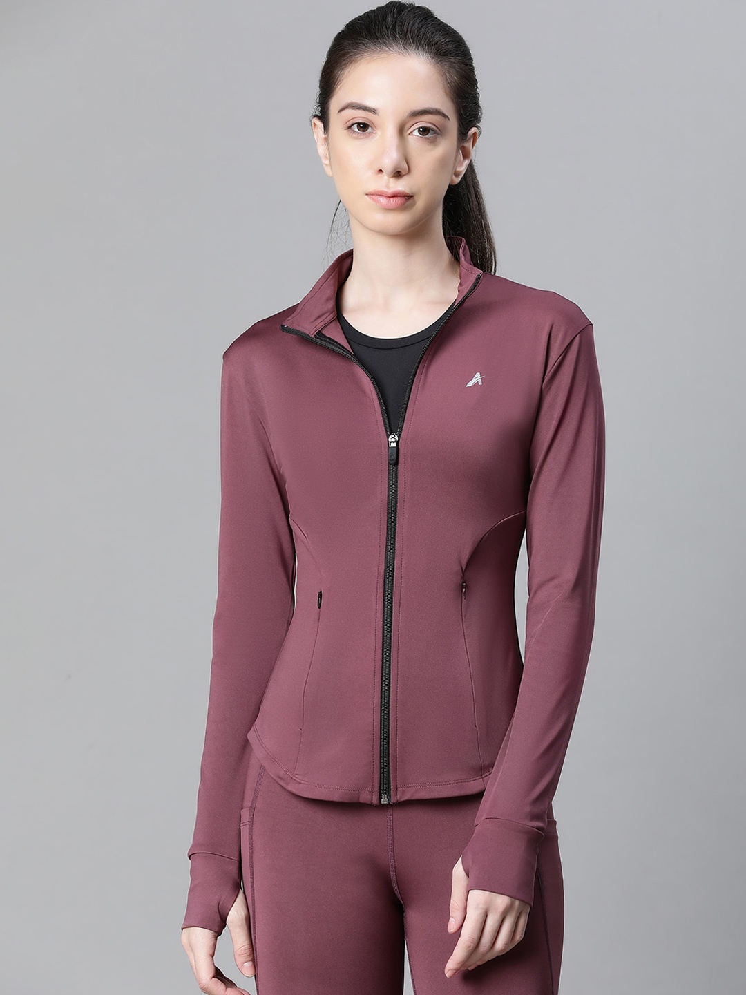 

ATHLISIS Lightweight Dry-Fit Sporty Jacket, Mauve