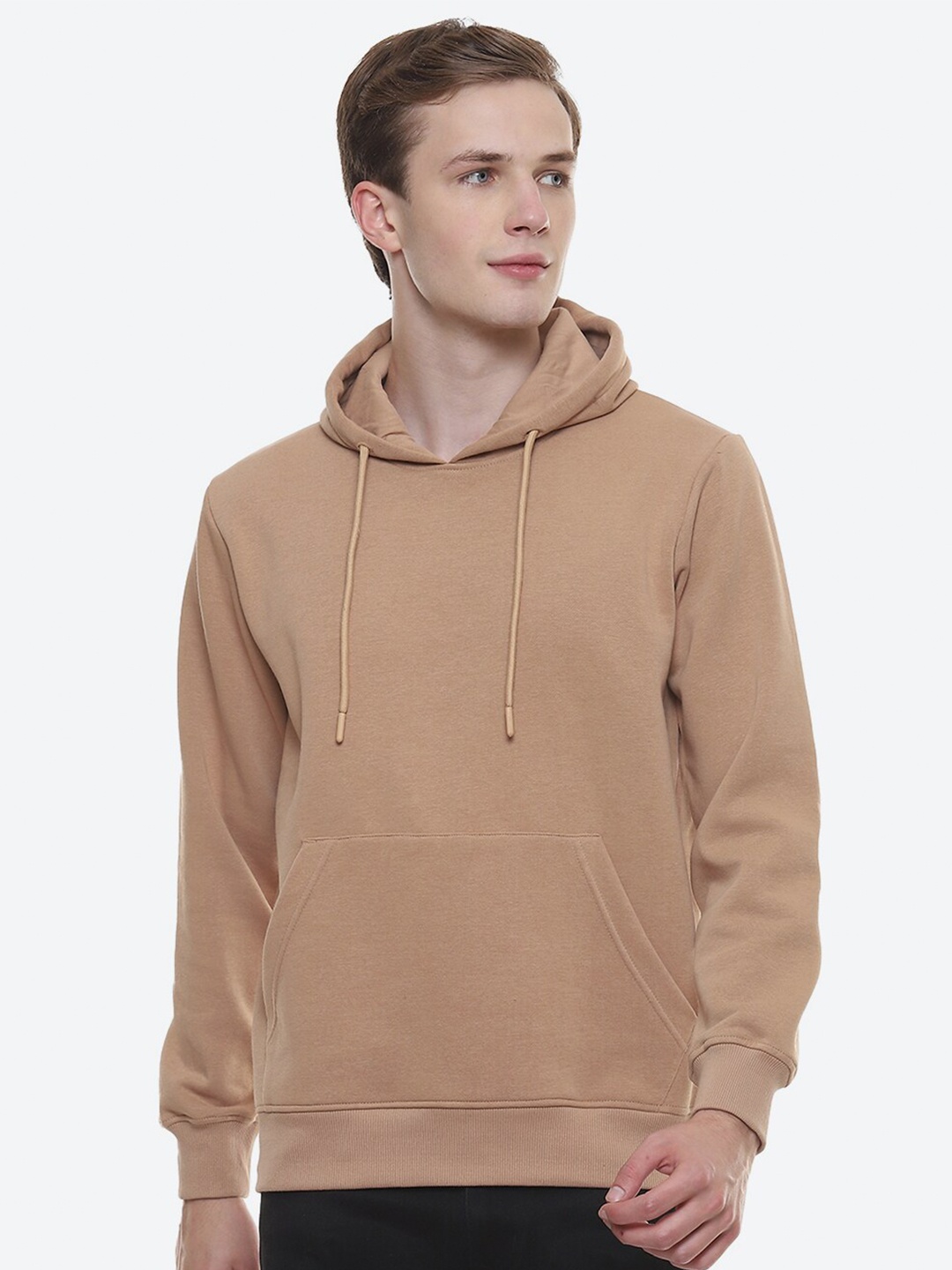 

2Bme Hooded Cotton Sweatshirt, Brown