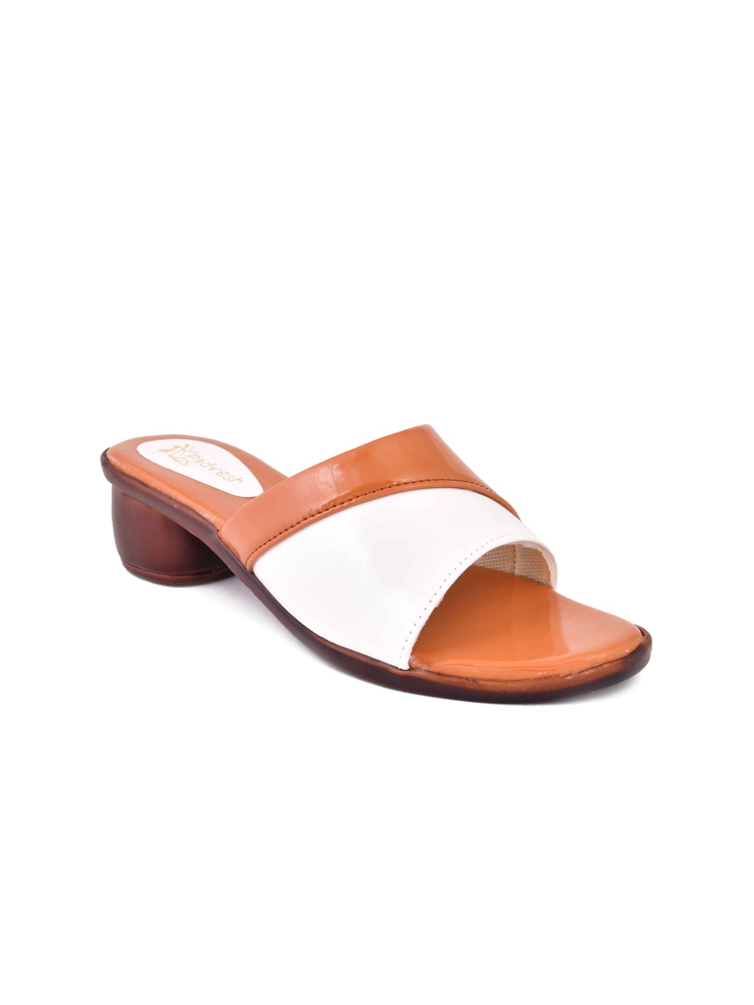 

Padvesh Colourblocked Block Heels, Tan