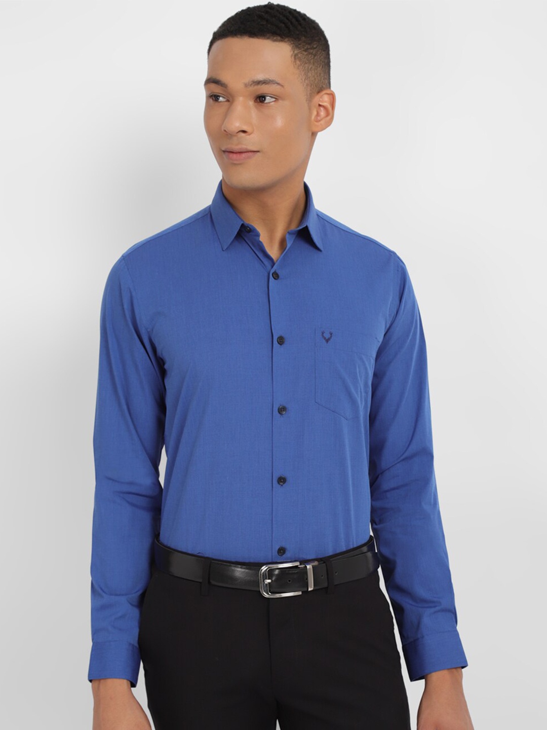 

Allen Solly Slim Fit Pure Cotton Formal Shirt, Blue