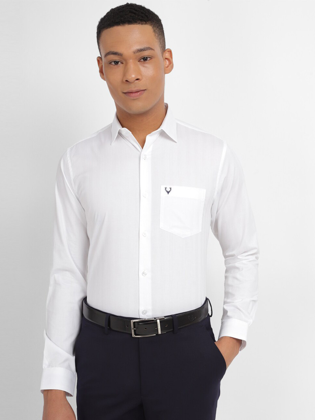 

Allen Solly Spread Collar Slim Fit Cotton Formal Shirt, White