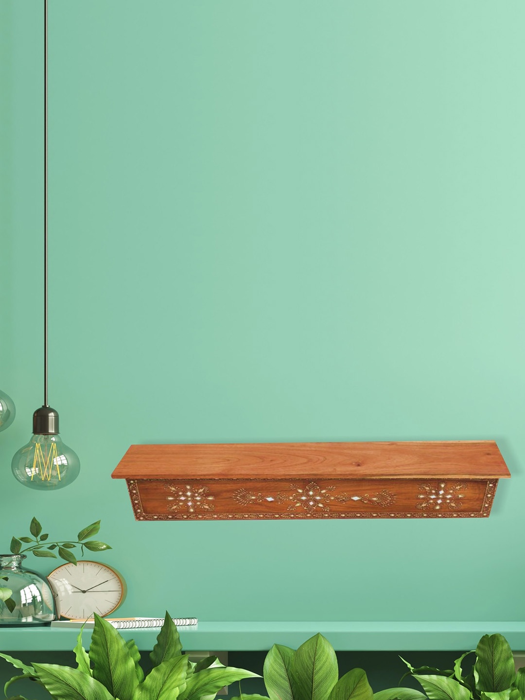 

Artisans Rose Brown Wooden Wall Shelves
