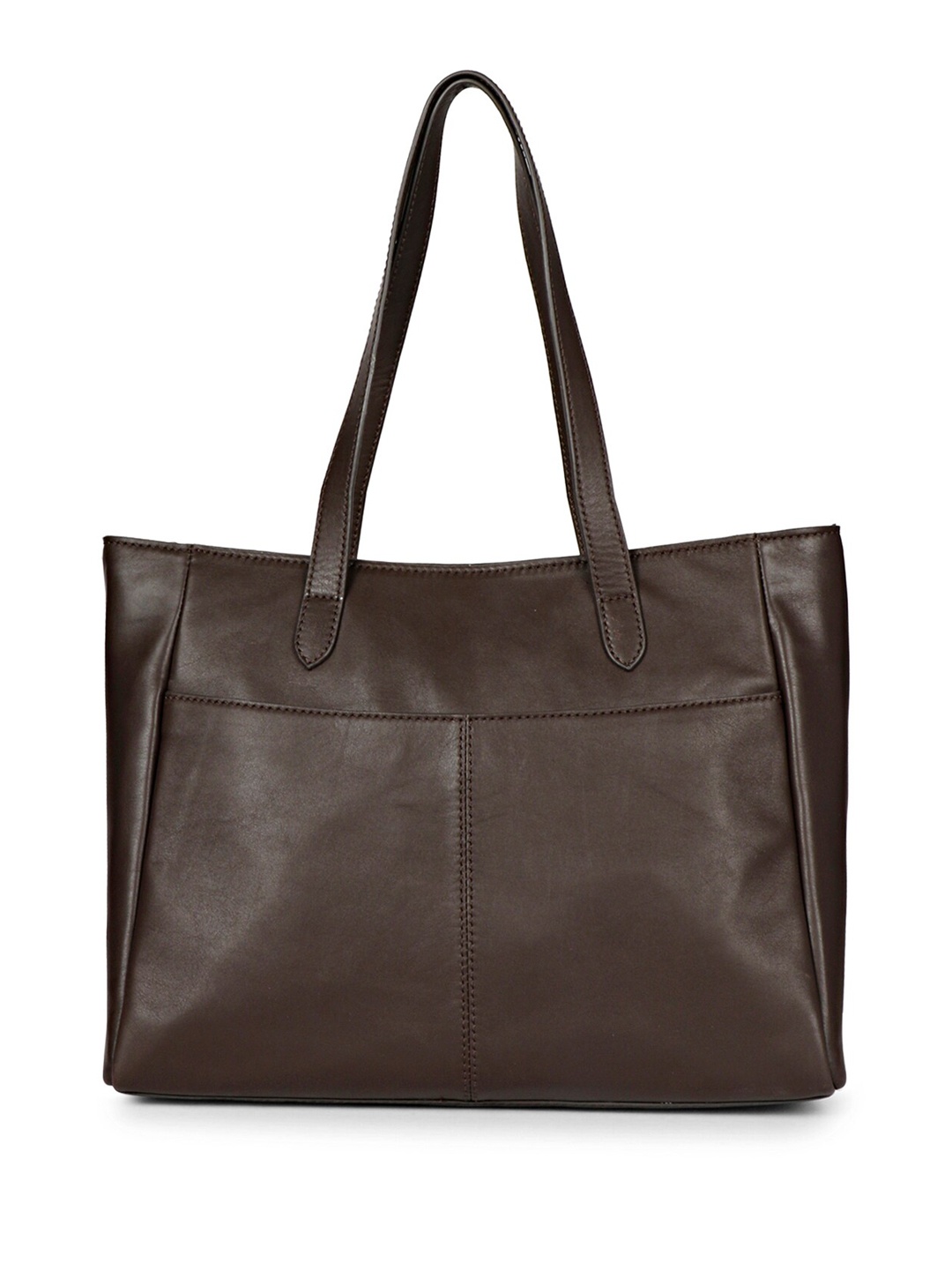 

Favore Leather Structured Oversized Shoulder Bag, Brown