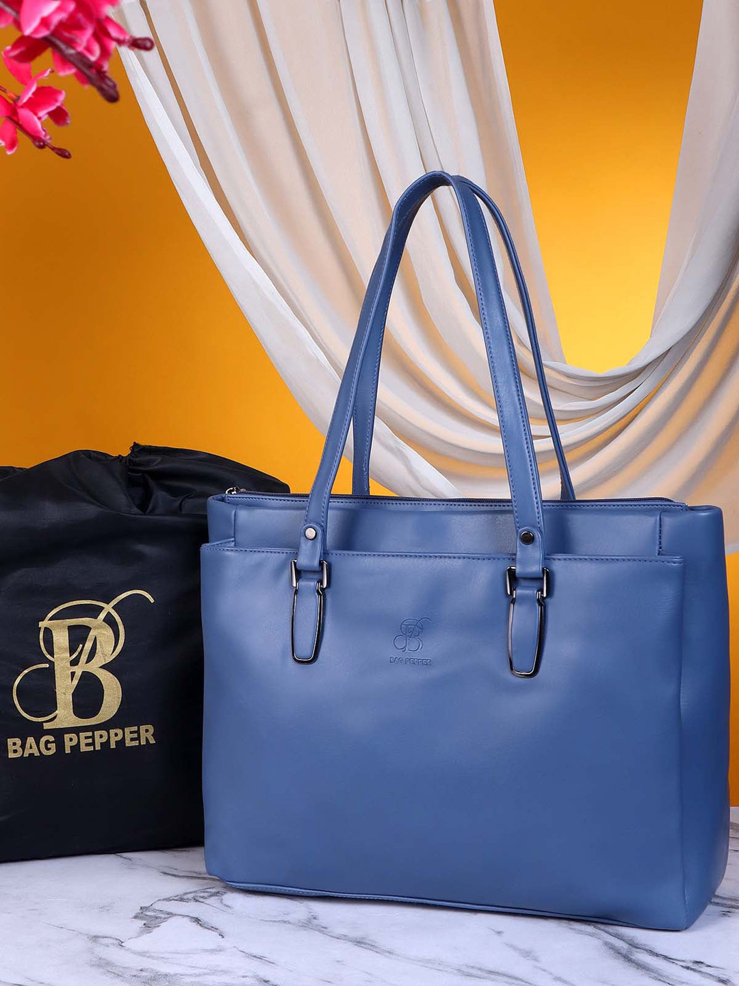 

Bag Pepper PU Shopper Shoulder Bag, Navy blue