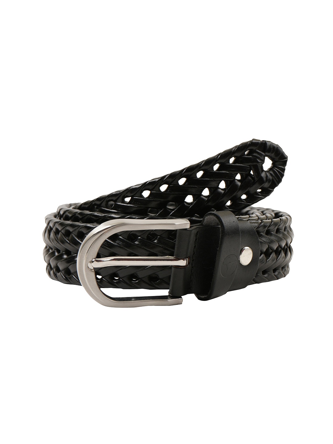 

BULCHEE Men Braided Leather Belt, Black