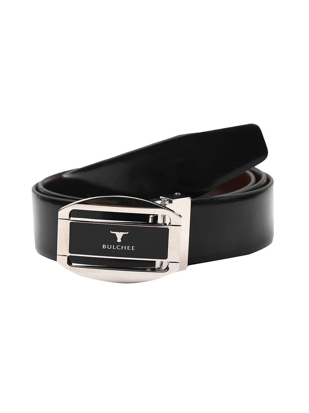 

BULCHEE Men Leather Reversible Belt, Black