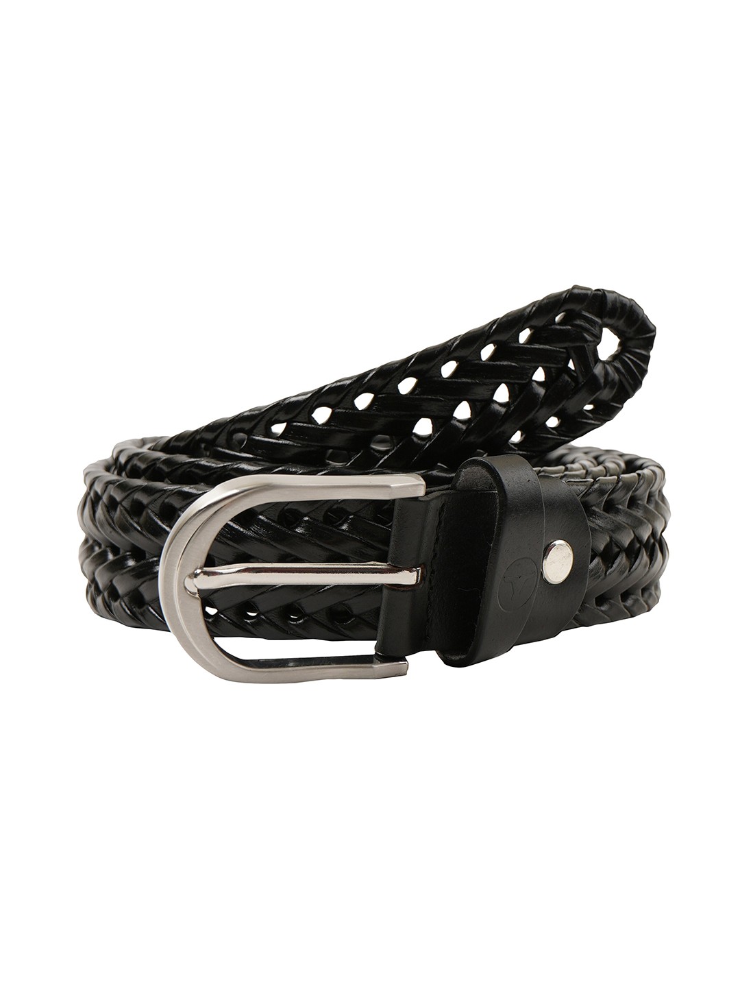 

BULCHEE Men Braided Leather Belt, Black