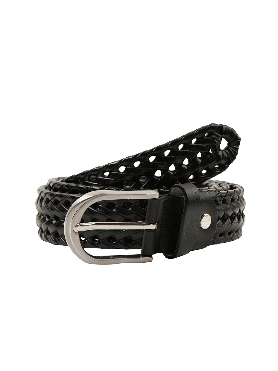 

BULCHEE Men Braided Leather Belt, Black