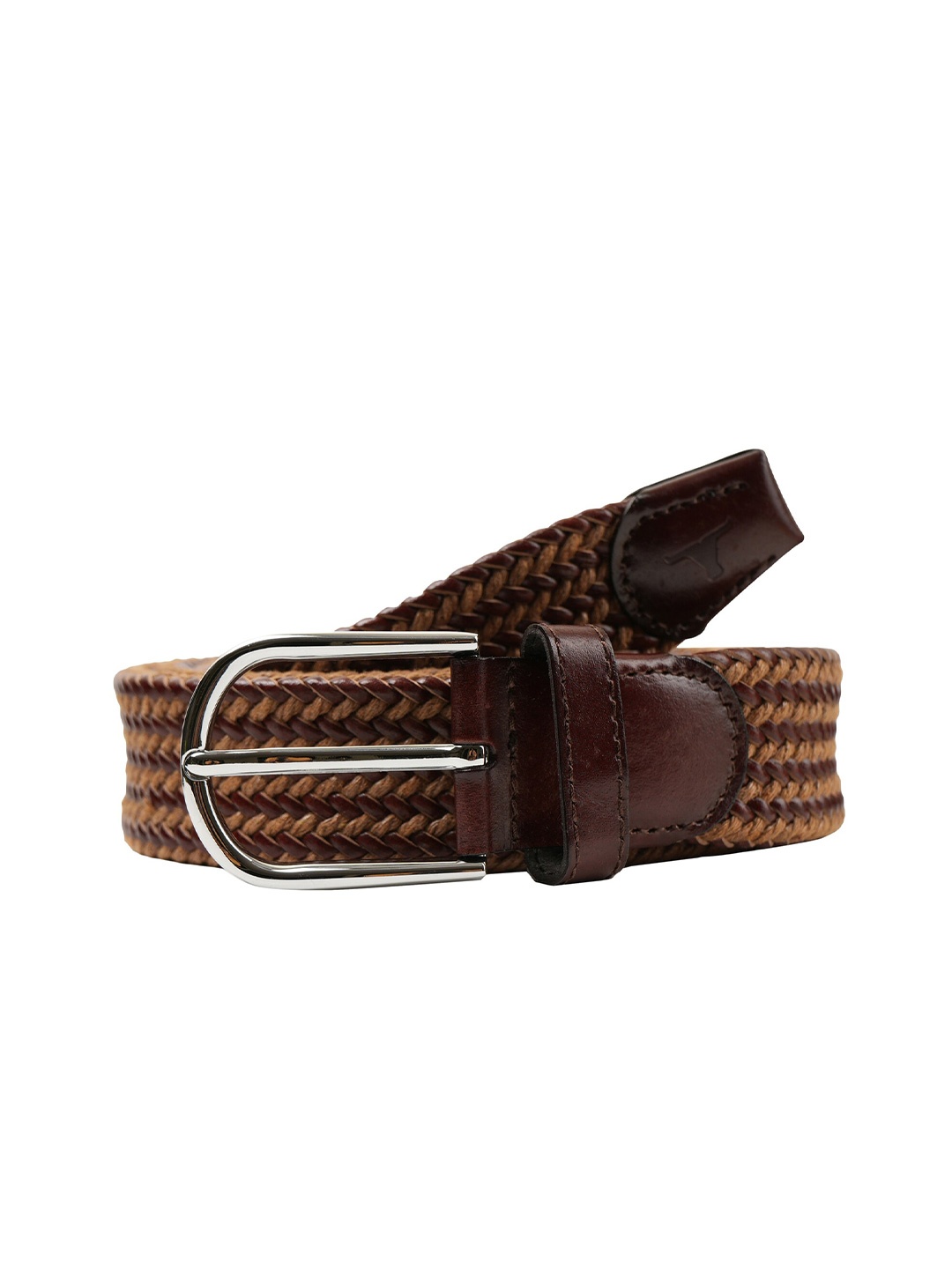 

BULCHEE Men Braided Leather Belt, Tan