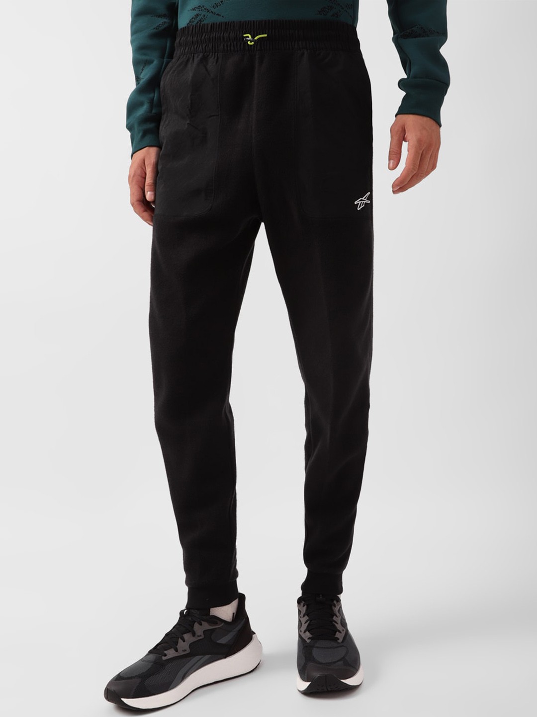 

Reebok Men Training Meet You There Mid-Rise Track Pants, Black