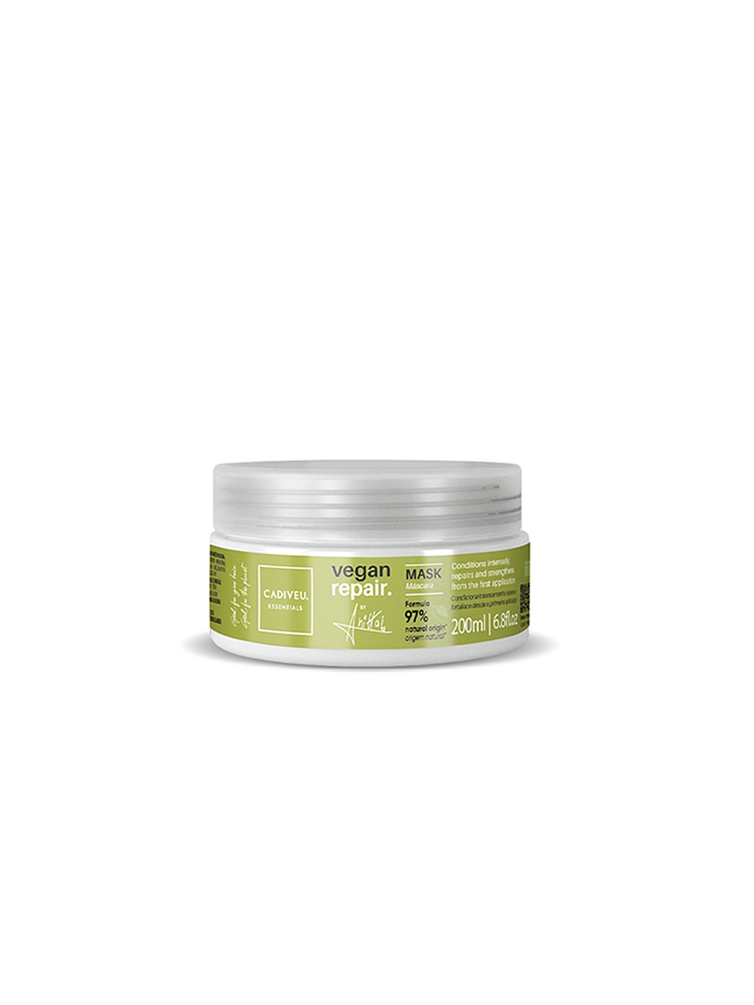 

CADIVEU Vegan Repair Hair Mask with Avocado & Shea Butter - 200 ml, Green