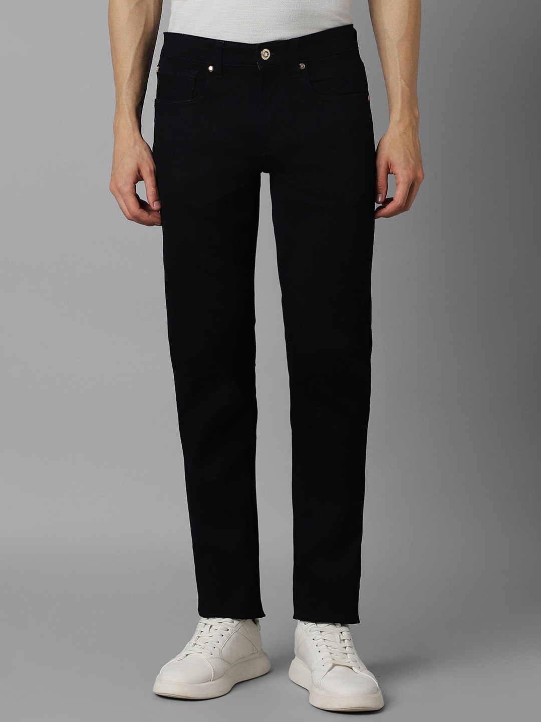 

Louis Philippe Jeans Men Mid-Rise Slim Fit Clean Look Stretchable Jeans, Black