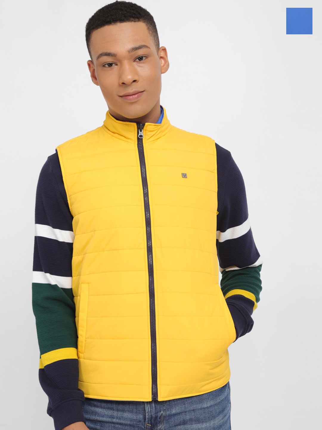 

Allen Solly Reversible Sleeveless Padded Jacket, Blue