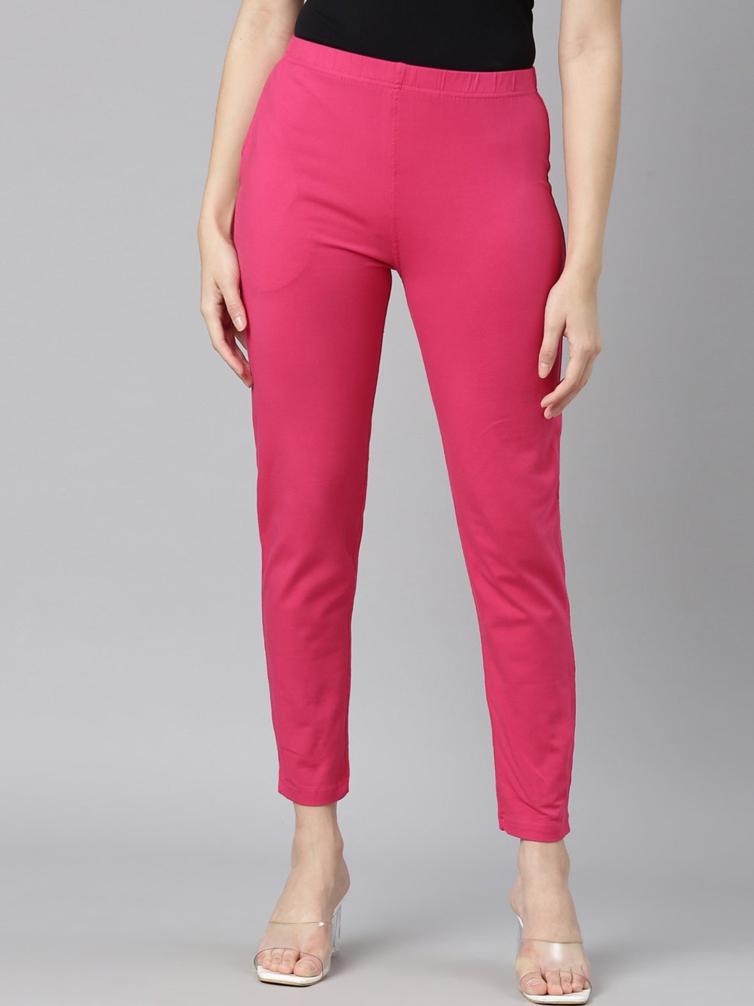 

DIXCY SCOTT Slimz Mid-Rise Ankle-Length Leggings, Pink