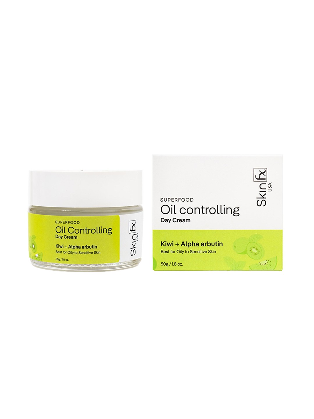 

Skin Fx Superfood Oil Controlling Day Cream - 50g, Green