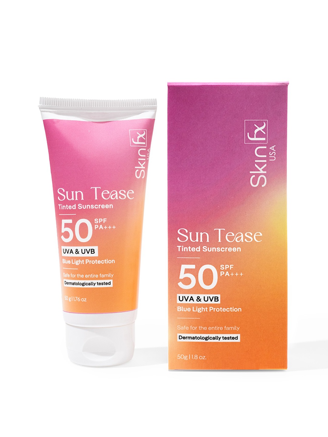 

Skin Fx SPF 50 P+++ Sun Tease Tinted Sunscreen - 50g, Pink