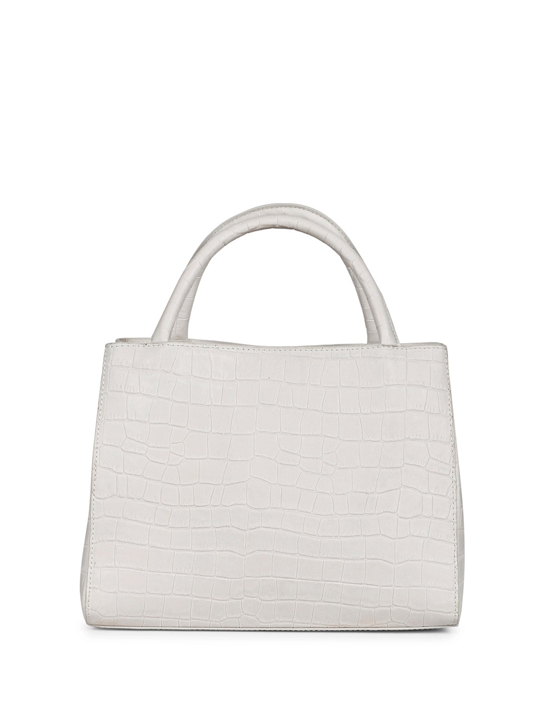 

Favore Leather Handheld Bag, White