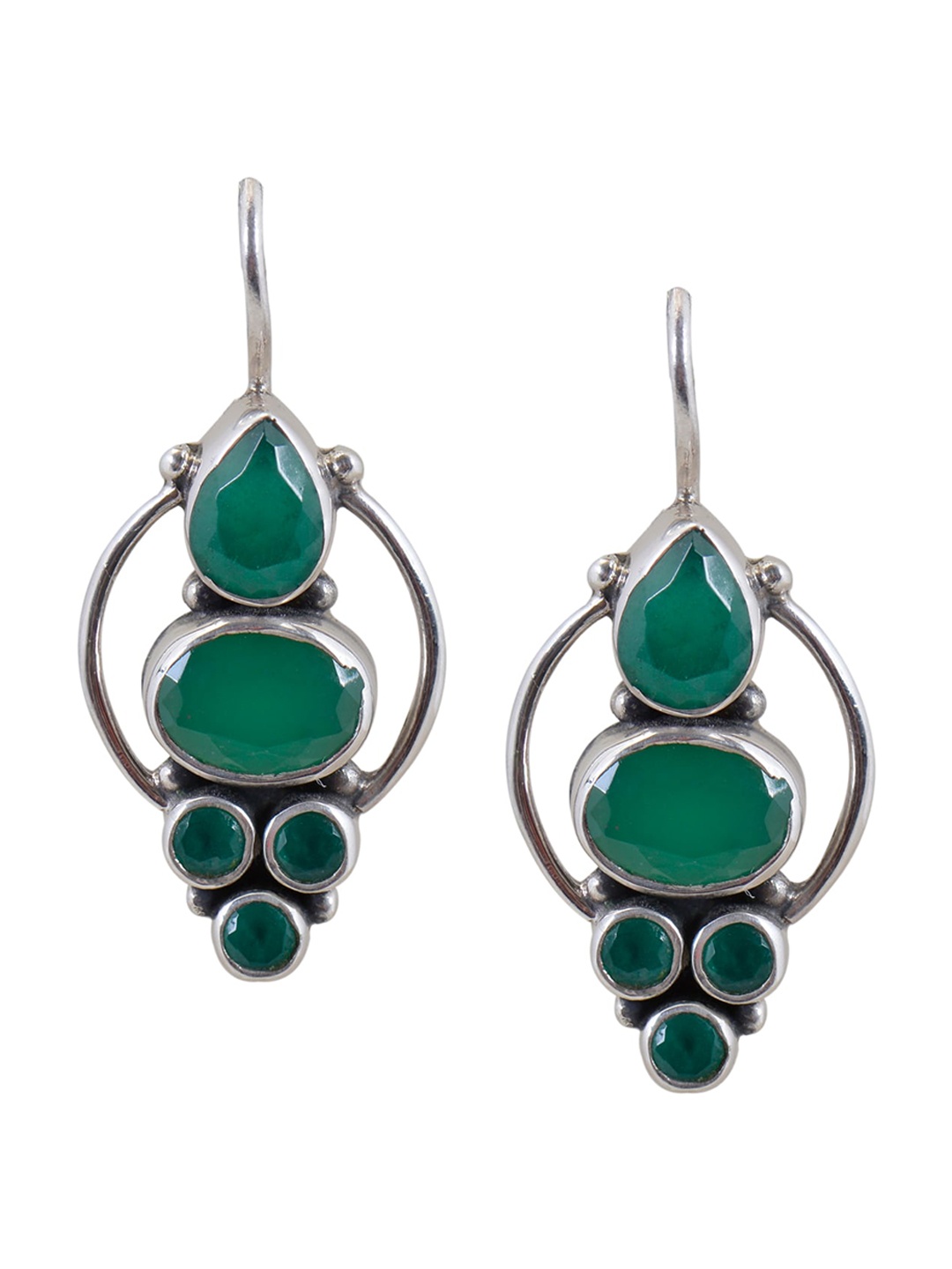 

Silverwala Contemporary Drop Earrings, Silver