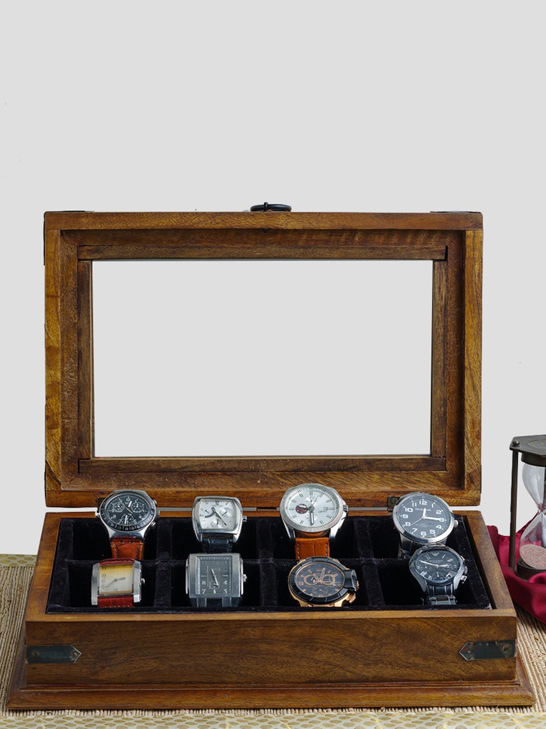 

Artisans Rose Wooden Watch Organiser, Brown