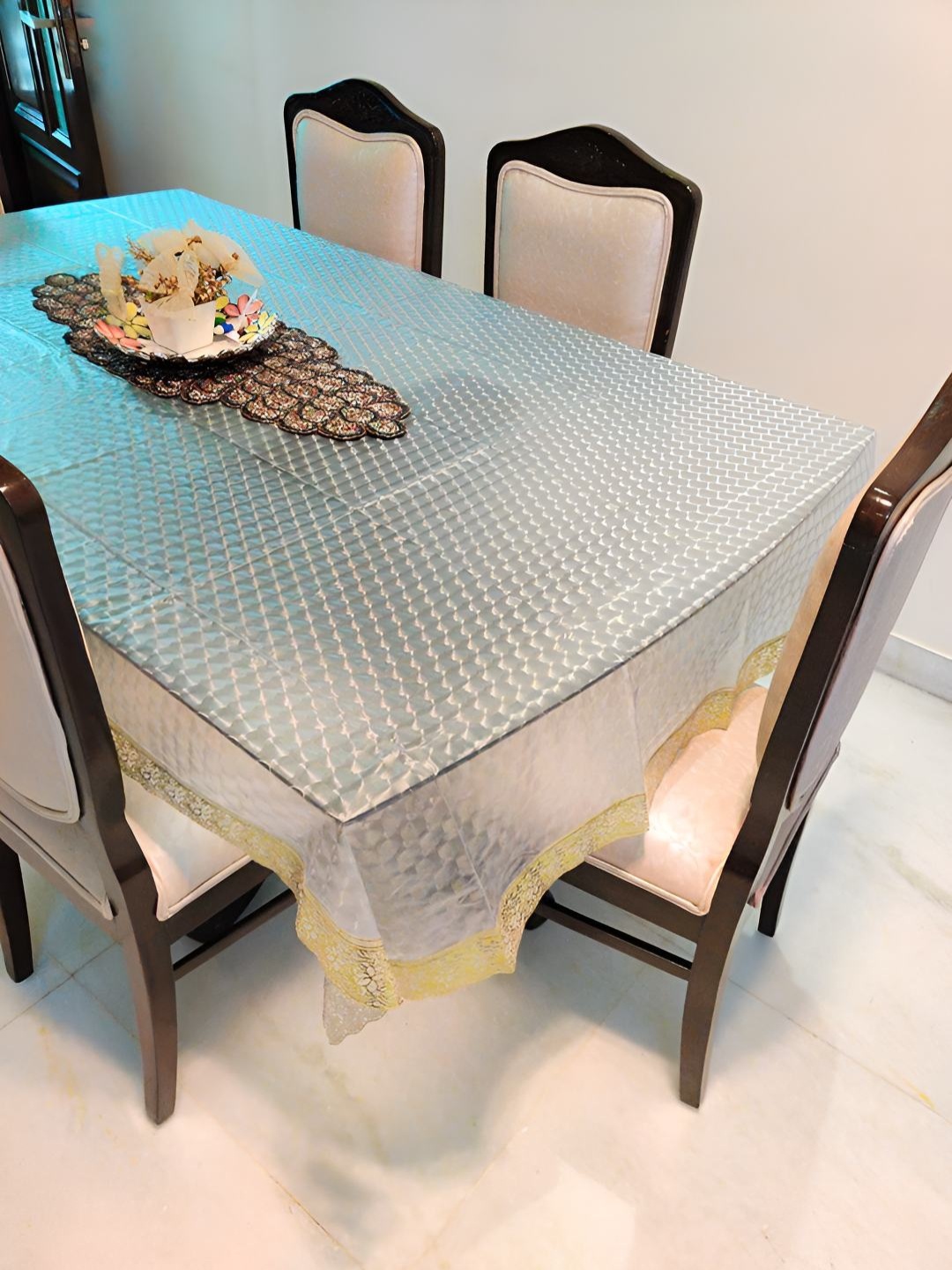 

CASA-NEST Transparent Plastic 8 Seater Table Cover